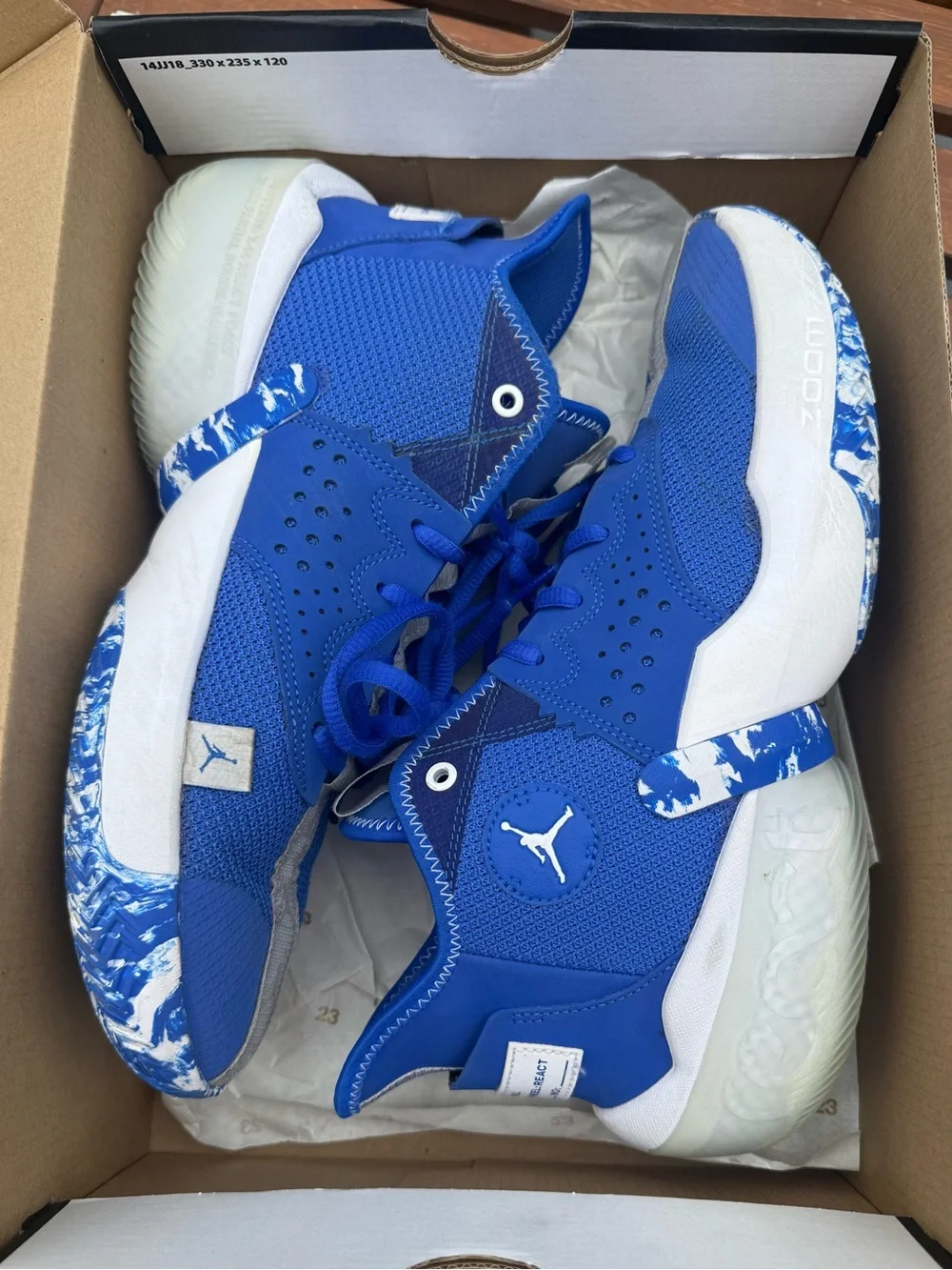 Nike Jordan React Elevation TB Hyper Royal Mens Size 9 CK6619 401 w/OG Box